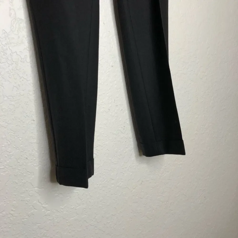 Akris Punto black wool blend trouser pants size US 8